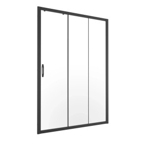 Durasan Drzwi prysznicowe Space regulowane 105-140x200 Czarne