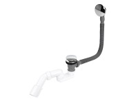 Tycner Syfon wannowy czyszczony od góry korek klik-klak chrom