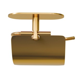 AGAS Uchwyt WC EA-4 złoty z klapką 13,5x14,1