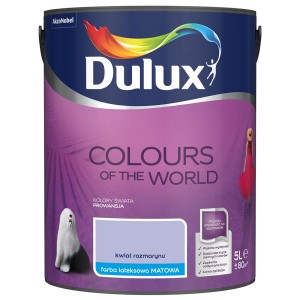 Farba do ścian Dulux w odcieniu 'kwiat rozmarynu' (kwiat rozmarynu), puszka 5L.