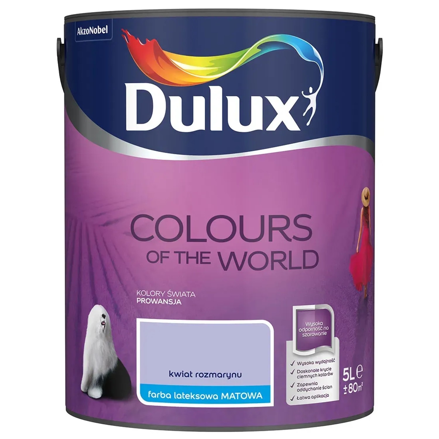 Farba Dulux Kolory Świata kwiat rozmarynu 5 l
