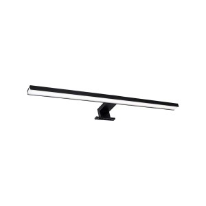 Czarna lampa ścienna LED t.b.t. do użytku wewnętrznego.