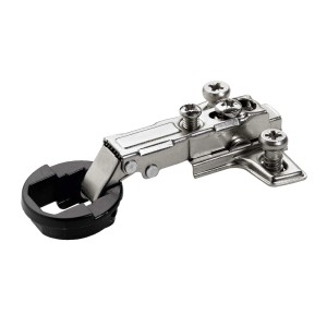 Zawias puszkowy Hettich, 26 mm, niklowany, do drzwi szklanych.