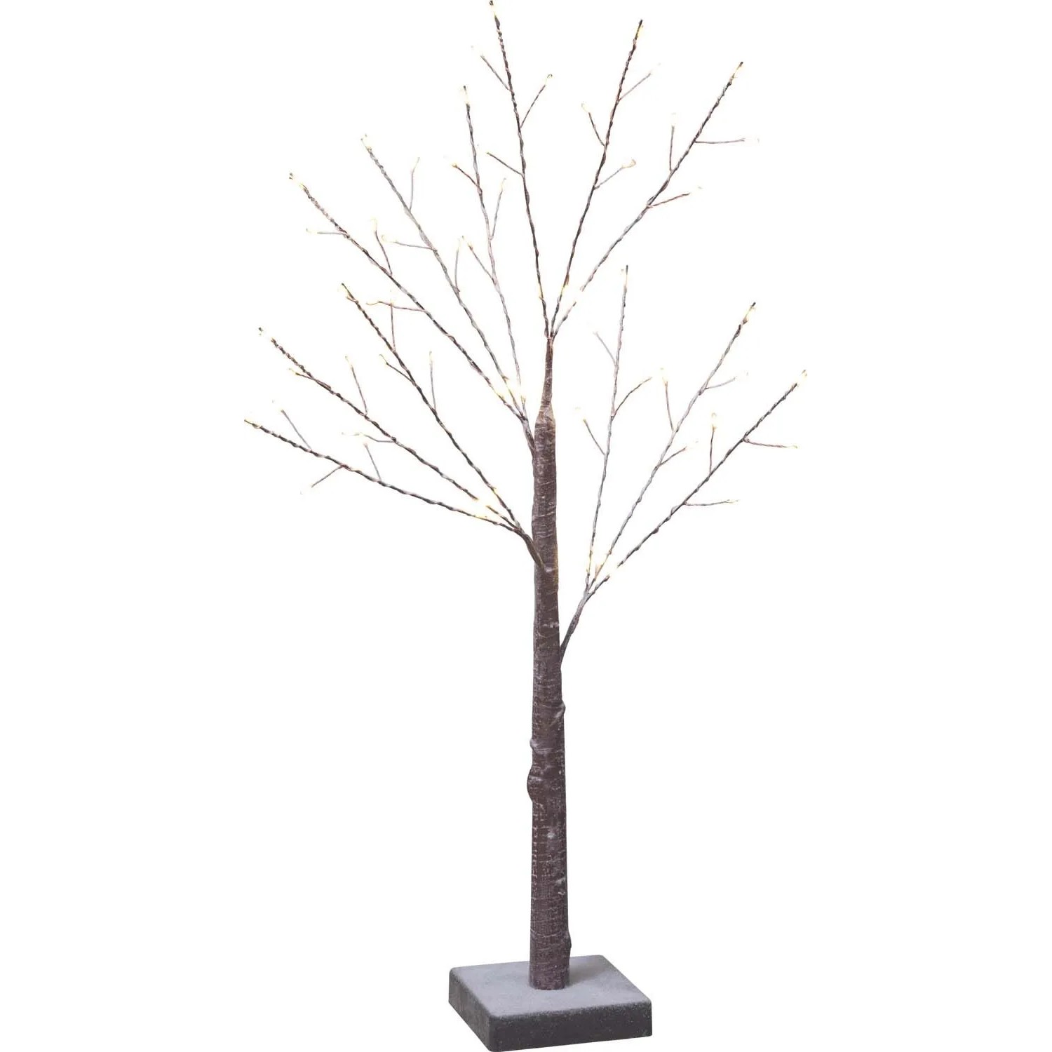 Dekoracja stojąca DRZEWKO brązowe 60 LED wys. 60 cm ciepły biały