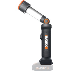 Worx 20V Akumulatorowa lampa LED 4w1 WX027.9 Solo: Akumulatorowa lampa 4w1 z teleskopową konstrukcją i obrotową głowicą.
