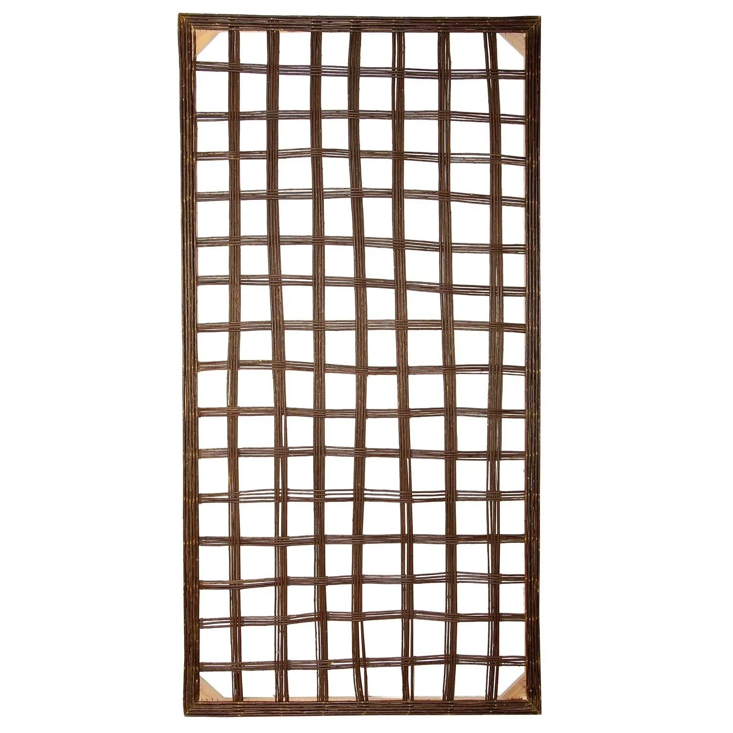 Osłona wiklinowa krata brąz - 180 x 90 x 3 cm