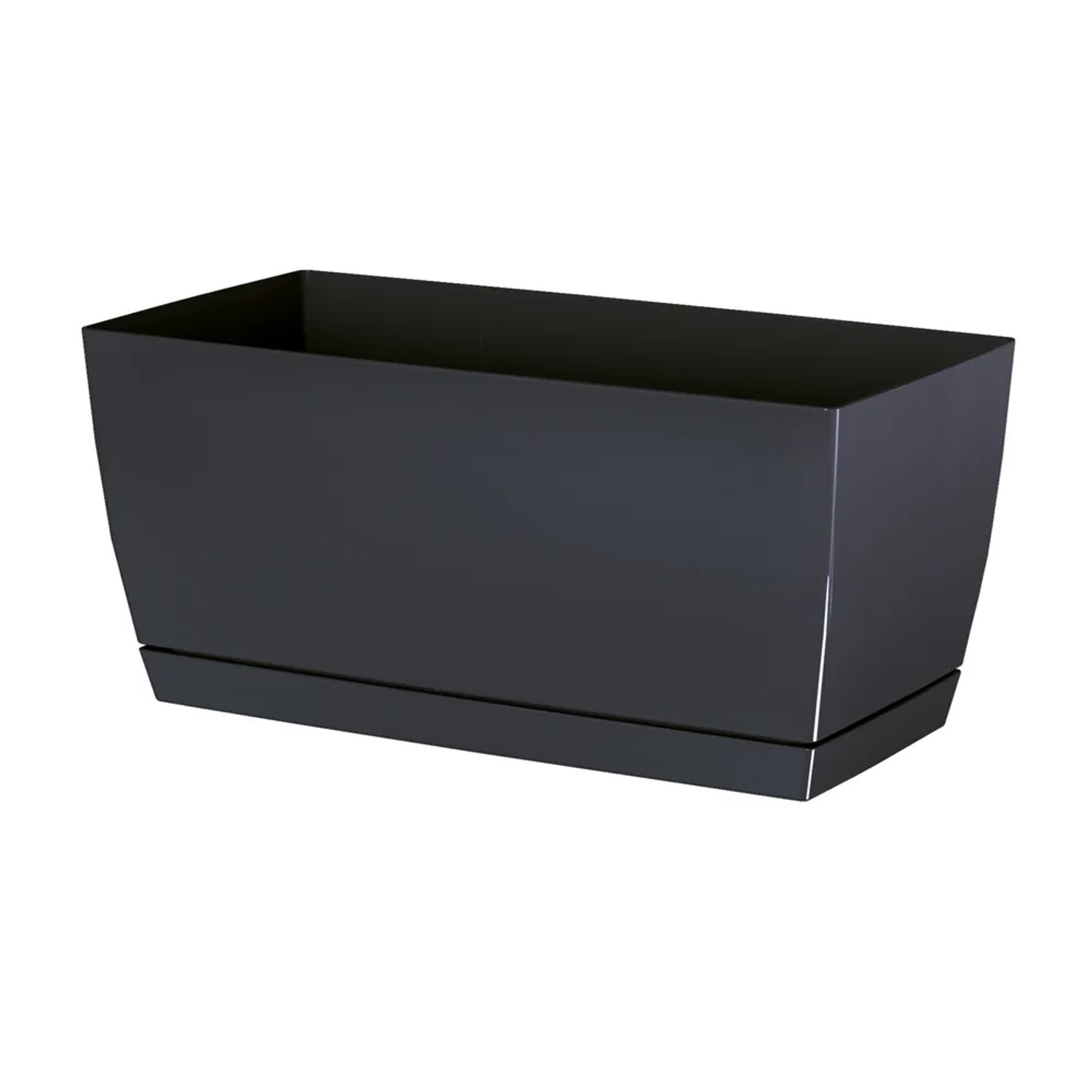 Prosperplast Skrzynka Coubi podłużna grafitowa - 19 x 39 cm