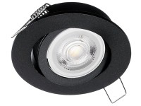 Eko-Light Oczko sufitowe okrągłe ruchome czarne