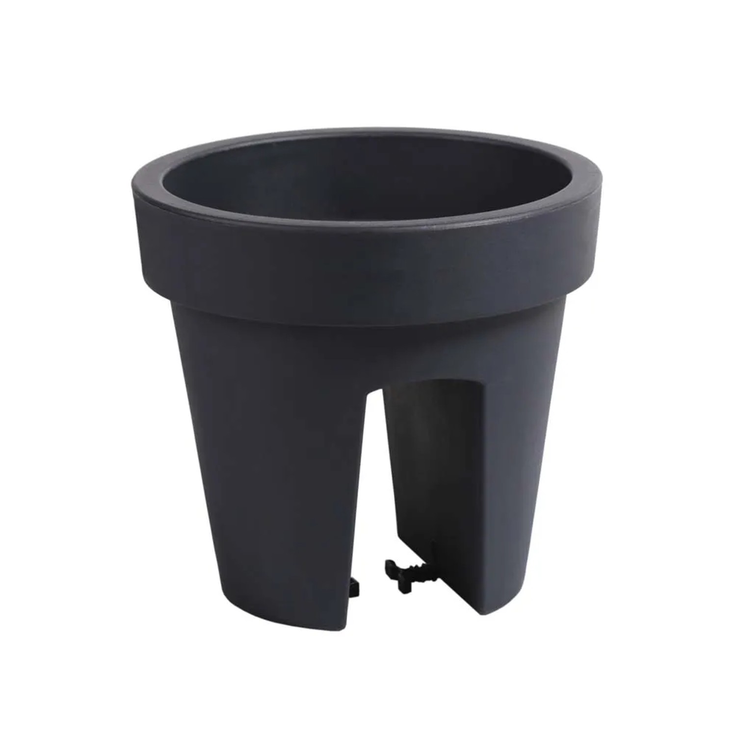 Prosperplast Doniczka balkonowa Lofly Raili antracyt 24,5 cm 6,7 l