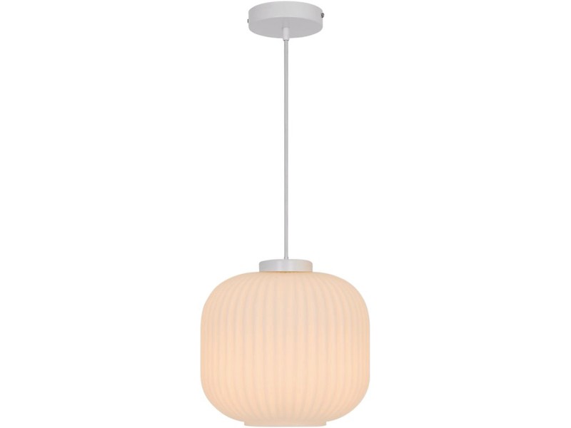 Lampa SUNNY 4 biała karbowana śr. 20 cm 40 W E14 kupuj w OBI