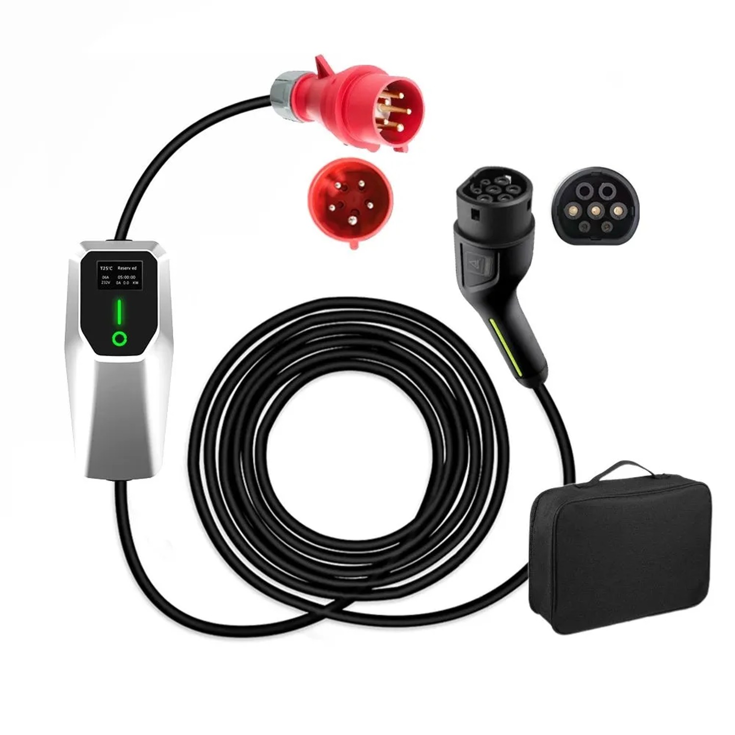 Junsun Typ 2 Kabel Ładujący 11 kW EV Ładowarka