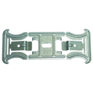 Krzyżak Knauf do profili CD 60/27, zbliżenie na metalowe złącze.