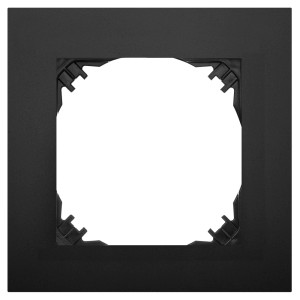 Czarna ramka t.b.t. do włączników i gniazdek.