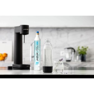 Dafi Saturator do wody PushAir czarny + nabój CO2 + butelka 0,7 L