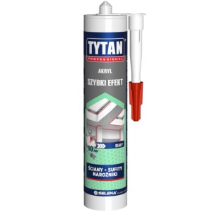 Karton Tytan Akryl, szybkoschnący, do ścian, sufitów i narożników.