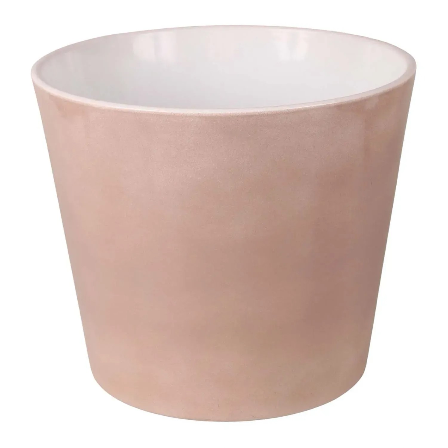 Osłonka ceramiczna brązowa lazurowa - 36 cm