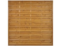 Sobex Płot pełny Nole prosty złoty dąb - 180 x 180 cm