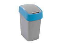Kosz na śmieci Flip Bin srebrno-niebieski 10 l