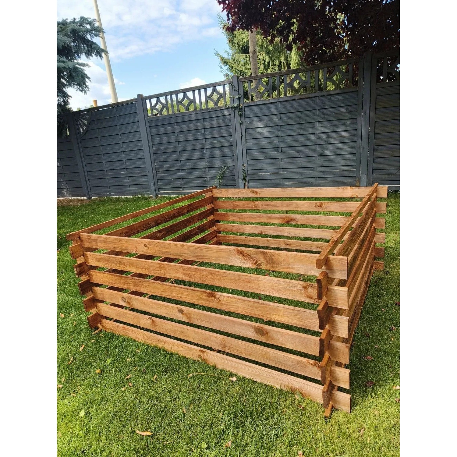 Werth-Holz Kompostownik drewniany - 140x140x60 cm