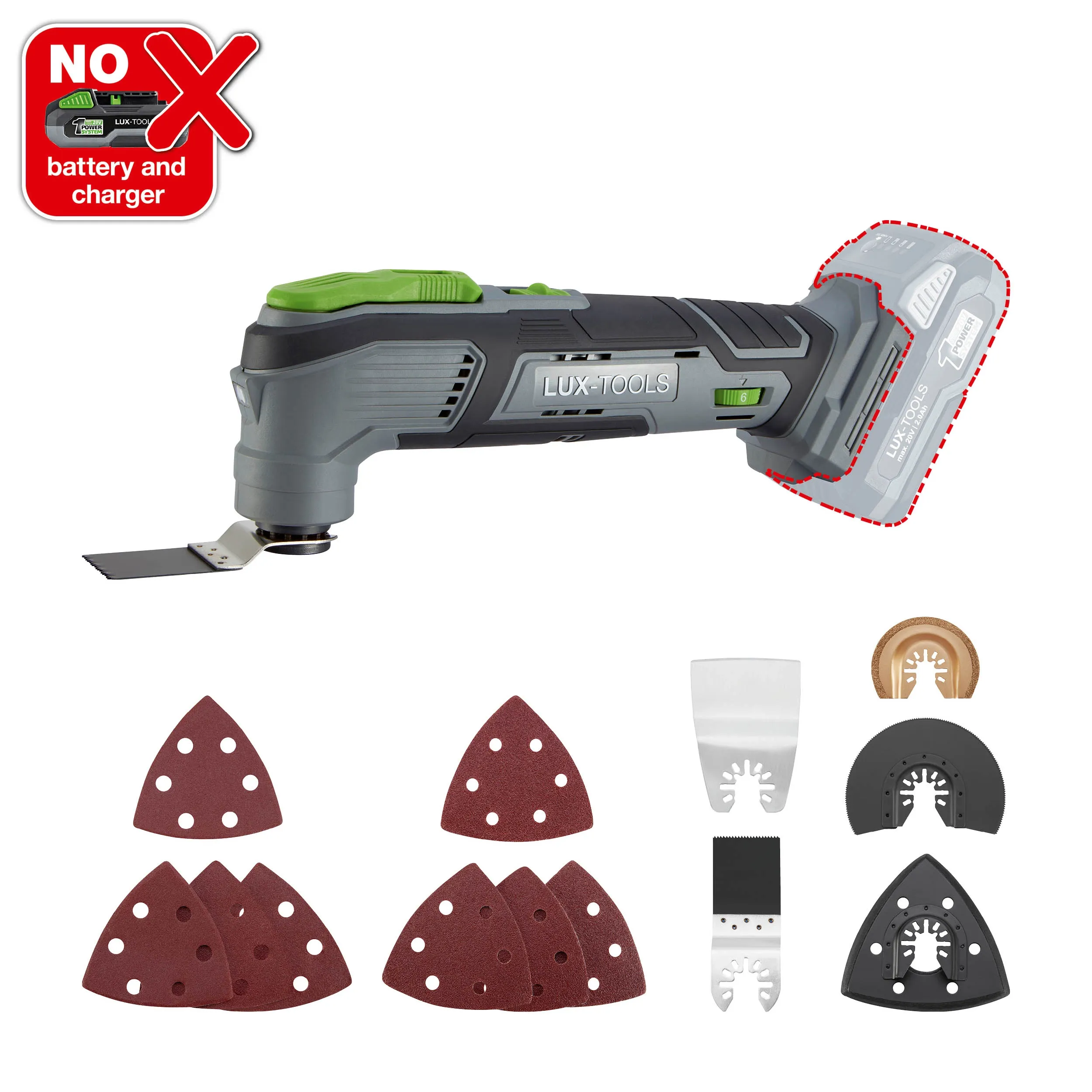 Lux-Tools Narzędzie wielofunkcyjne 20V