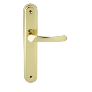 Złota klamka do drzwi wewnętrznych.