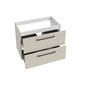 t.b.t. Szafka pod umywalkę z dwiema szufladami w kolorze beżowym.