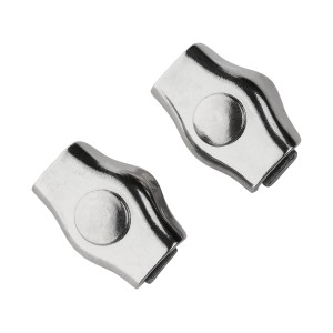 Dwa błyszczące metalowe akcesoria/części zamienne t.b.t.