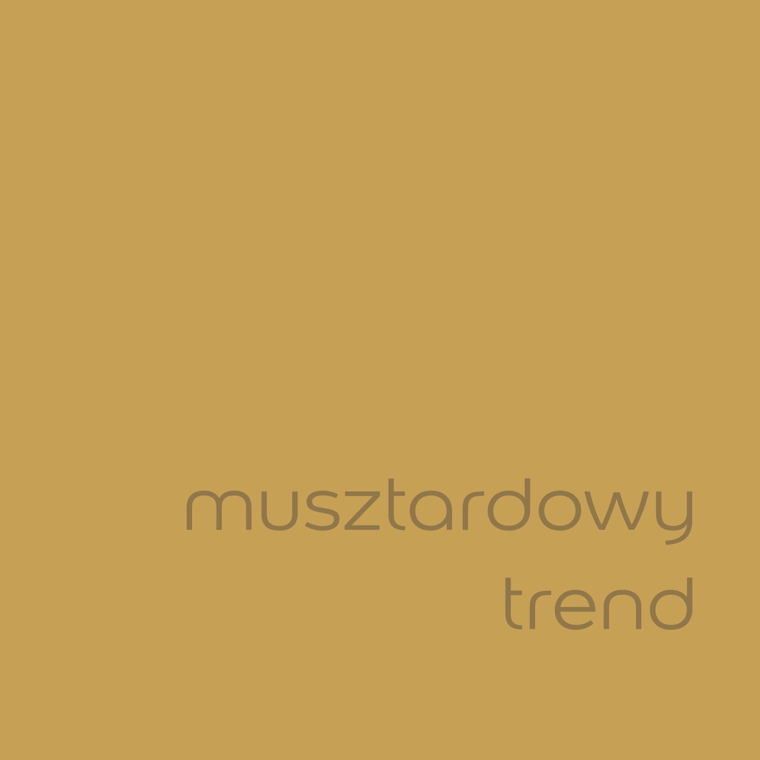 Musztardowa farba do ścian, modny kolor do wnętrz.