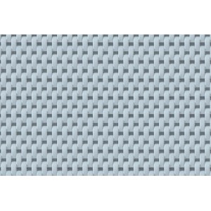 Zbliżenie jasnoszarej maty ogrodzeniowej t.b.t. z plecionym wzorem.