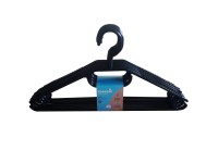 Wieszaki plastikowe Arvid na ubrania 10 szt. czarne Wieszaki plastikowe Arvid na ubrania 10 szt. czarne