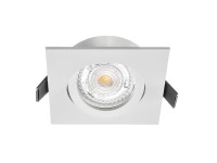 Eko-Light Oczko sufitowe kwadratowe ruchome białe