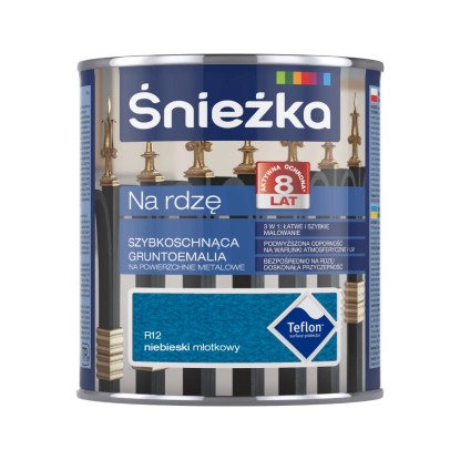 Śnieżka Gruntoemalia Na Rdzę niebieska młotkowa 650 ml