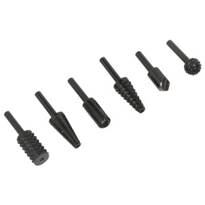 Zestaw frezów LUX, 6 elementów do drewna i metalu, różne kształty.