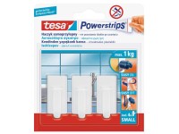 Tesa Powerstrips Haczyk pojedynczy duży biały 3 sztuki