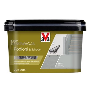 Wiadro farby do podłóg t.b.t., odpowiednie do podłóg i schodów, kolor Tytan.