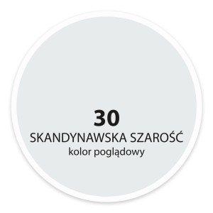 Próbka koloru skandynawski szary nr 30 do farb ściennych.