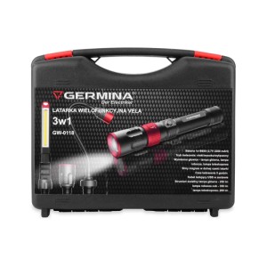 Germina Latarka wielofunkcyjna VELA 3W1 w walizce 5W 5500K 350lm IP54
