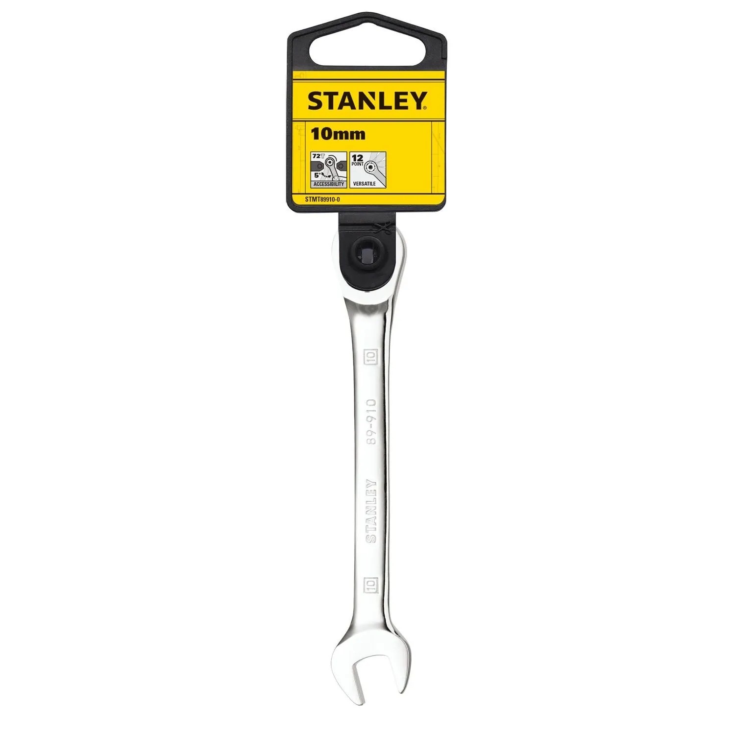 Stanley Klucz płasko-oczkowy z grzechotką 10 mm