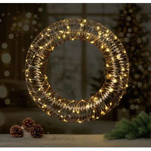 Dekoracja wisząca WIENIEC 80 LED śr. 51 cm wewn/zewn ciepła biel