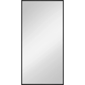 Prostokątne lustro z czarną ramą. Kategoria: Lustra.
