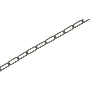 Czarny ozdobny łańcuch kwadratowy, 3x3 mm, sprzedawany na metry do dekoracji.