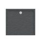 Brodzik kwadratowy Schedpol Larix 90x90x4,5 cm antracytowy strukturalny_2