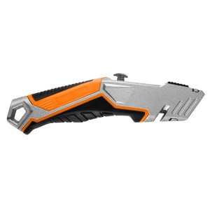 NEO TOOLS Nóż z ostrzem trapezowym, 1+5 ostrzy