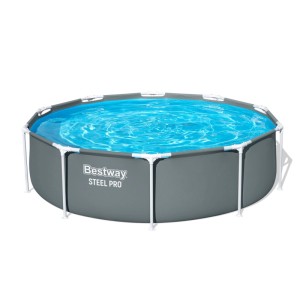 Basen na stelażu Steel Pro z pokrywą - śr. 305, wys. 76 cm