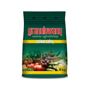 Opakowanie nawozu uniwersalnego, 6kg, do ogrodu i roślin.