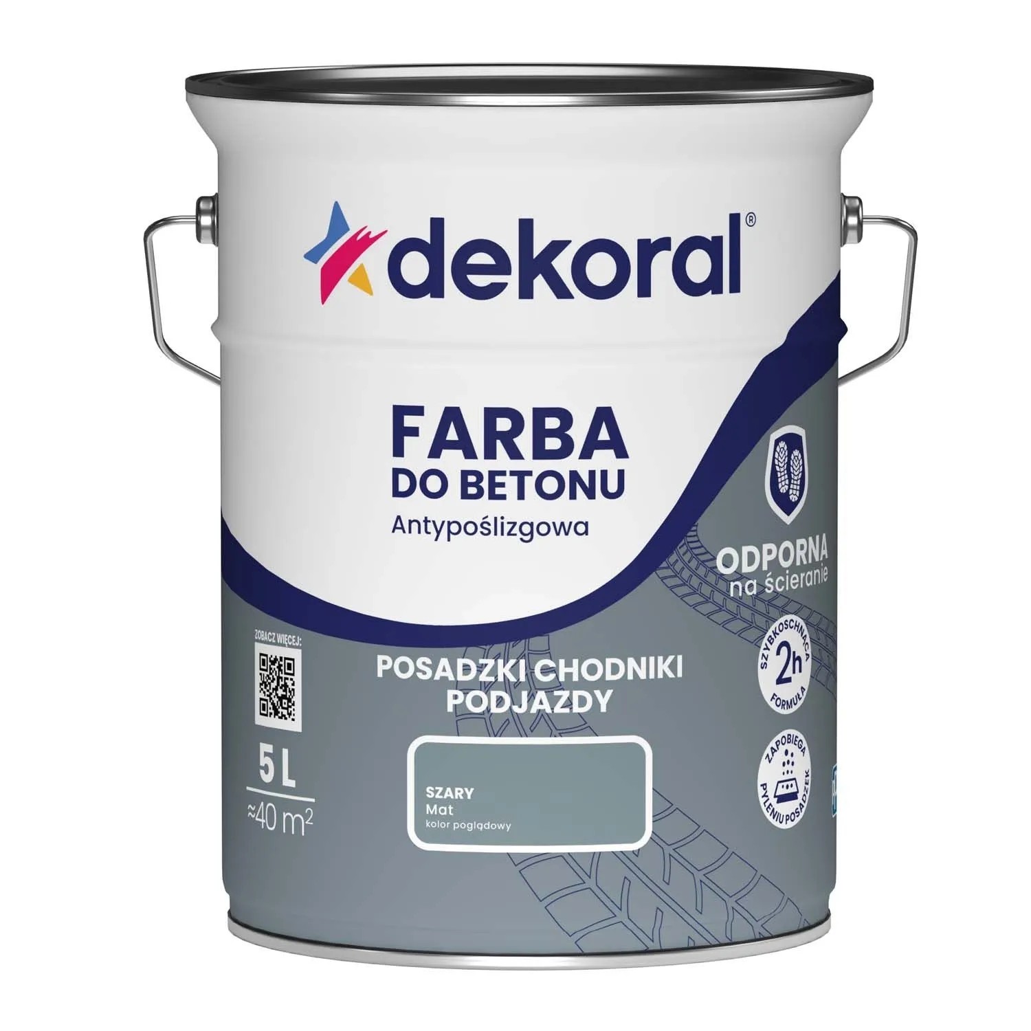 Dekoral Farba do betonu 5l szara