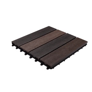 t.b.t. płytka podestowa imitująca drewno, brązowa i ciemnobrązowa.