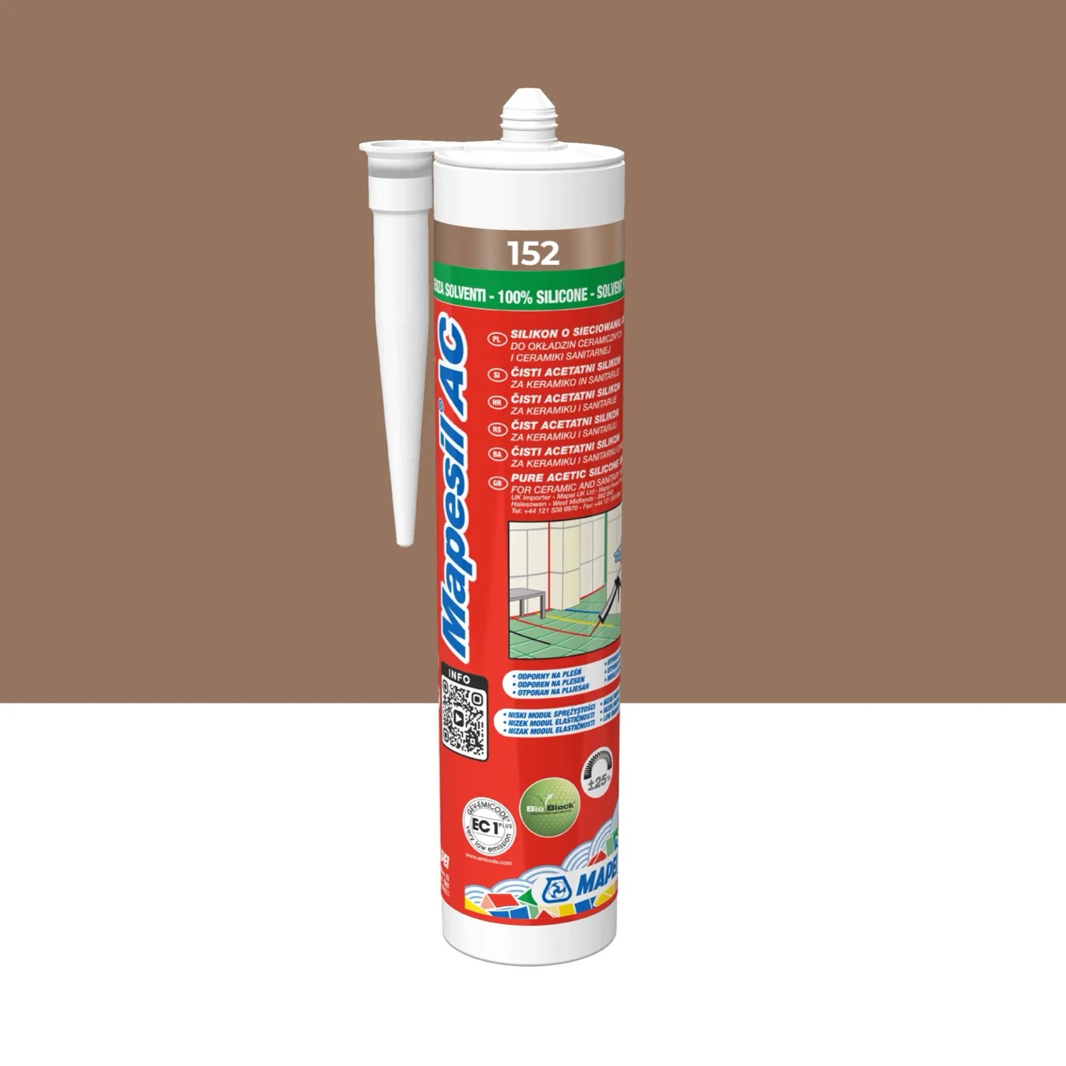 Mapei Silikon Mapesil Ac 152 lukrecja 310 ml