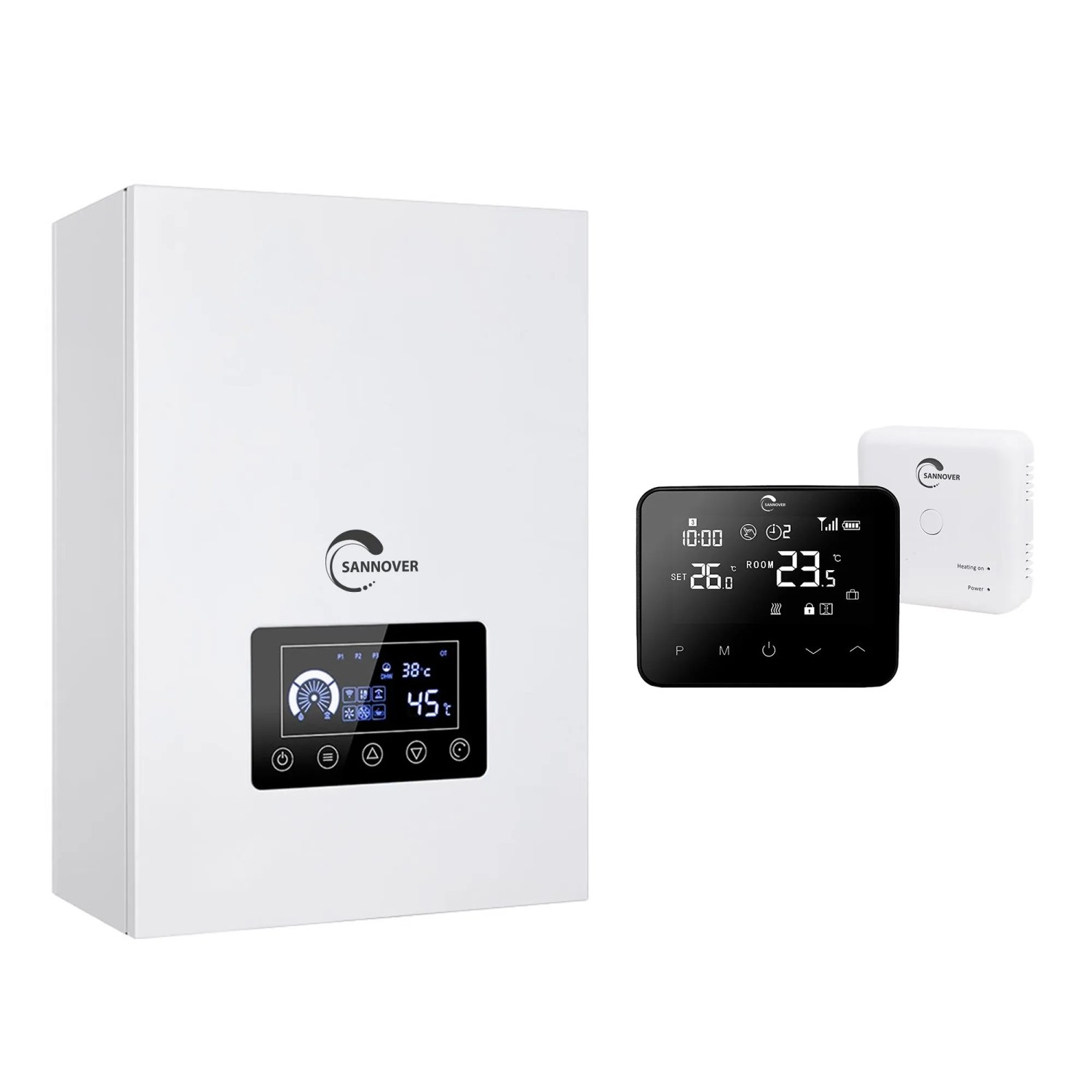 Sannover Kocioł Elektryczny Tylko do Ogrzewania Volt 14,4 kW Jednofazowy Trójfazowy z Inteligentny Termostat Teplora