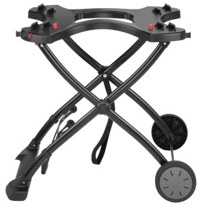 Weber Standard wózek na kółkach do modeli Q 1000/2000, akcesorium do grilla do przekształcenia w grill stojący z funkcją transportu.